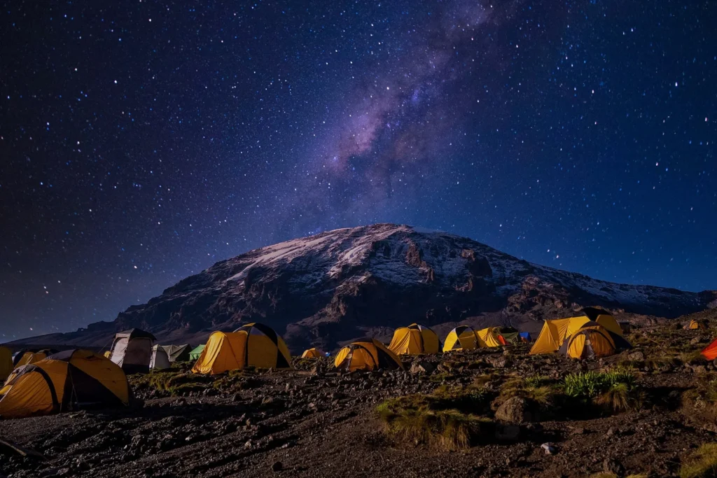 How to Successfully Climb Kilimanjaro: The Ultimate Guide (2025 Update) 2 beautiful scenery yellow tents kilimanjaro national park